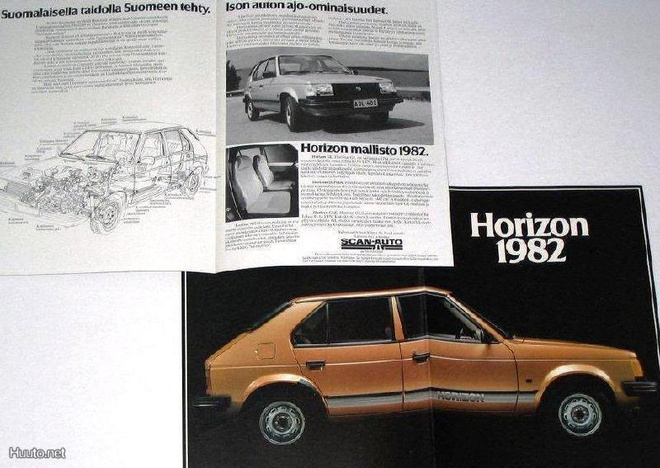 1982 Talbot Horizon esite - suomalainen - KUIN UUSI