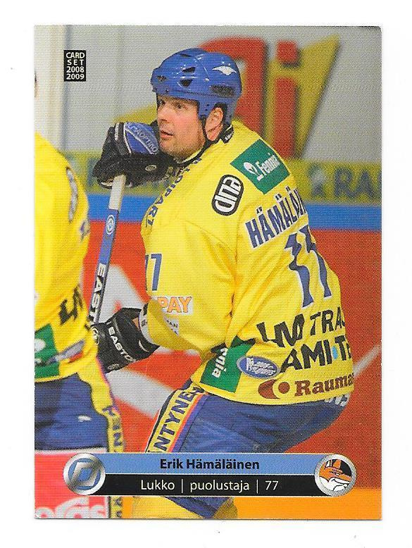 2008-09 CardSet #50 Erik Hämäläinen Lukko