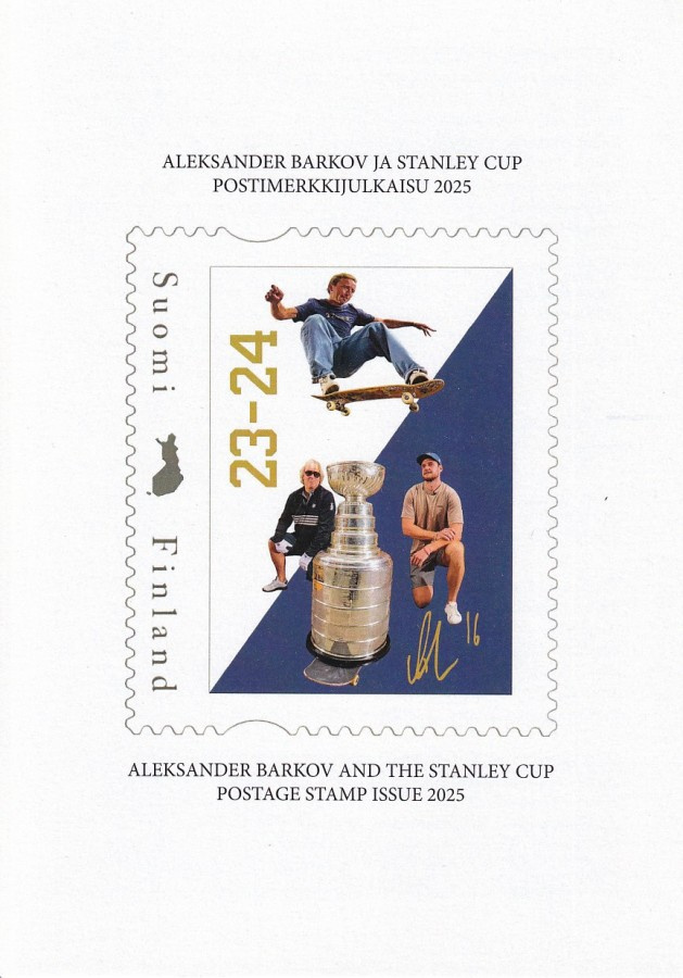 ALEKSANDER BARKOV JA STANLEY CUP POSTIMERKKIJULKAISU 2025