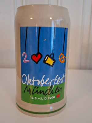 Oktoberfest keraaminen tuoppi v 2000