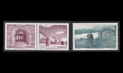 Ruotsi 859-61 ** UPU 100v (1974)