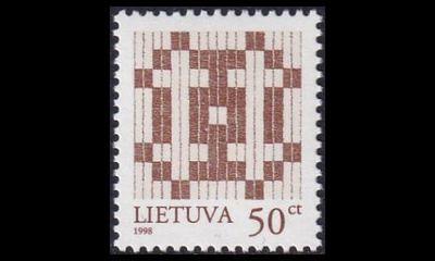 Liettua 648_II ** Käyttösarja kaksoisristi -98 (1997)