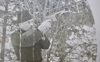 VANHA Valokuva Ukko Ampuu Ukko-Mauser Perälauta 1921
