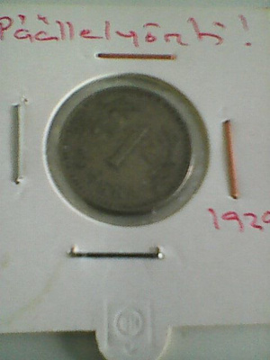 Suomi 1 markka 1929, päällelyöty
