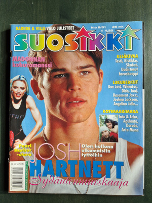 Suosikki 8/2001 juliste mukana Darude,Ville Valo