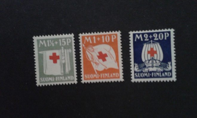 1930 PR lippu,miekka,viikinkilaiva**