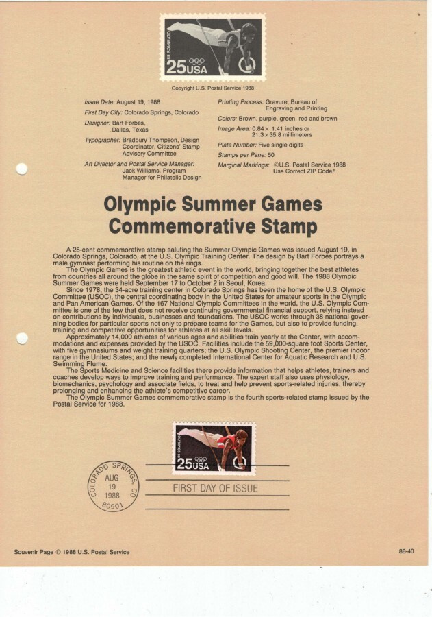 USA Mi 1996  ensipäivälehti (ETB)