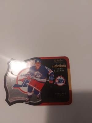 2015-16 OPC Platinum Team Logo Die Cuts #T34 Teemu Selänne