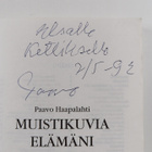 Paavo Haapalahti : Muistikuvia elämäni varrelta (signeera... - pikkukuva 3