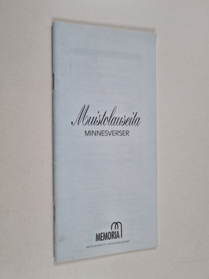 Muistolauseita : minnesverser