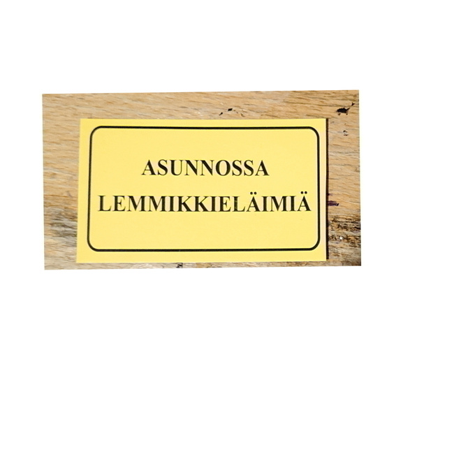 ASUNNOSSA LEMMIKKIELÄIMIÄ TARRA