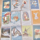 12 VANHAA Postikorttia Martta Wendelin 1940-1950-l - pikkukuva 1
