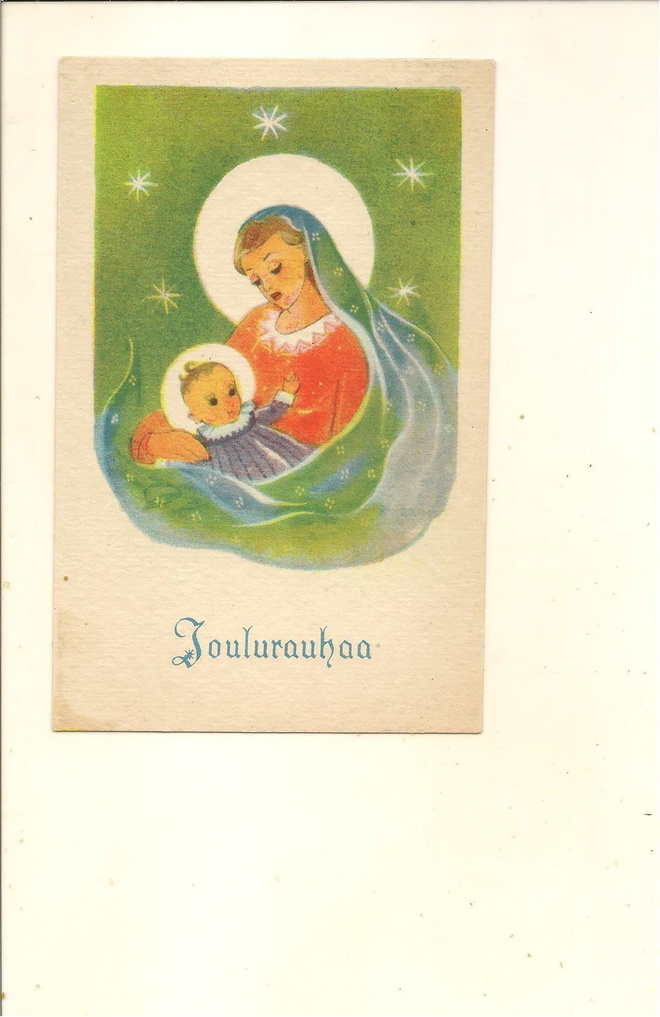 VANHA JOULUKORTTI ,,,, KULKEMATON