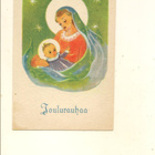 VANHA JOULUKORTTI ,,,, KULKEMATON - pikkukuva 1