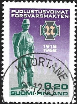 1968 Puol.voimat 50 v 0,20 mk alareuna LOISTO LaPe 644