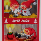 "Tonttujen touhuja"- KULKEMATON JOULUKORTTI - pikkukuva 1