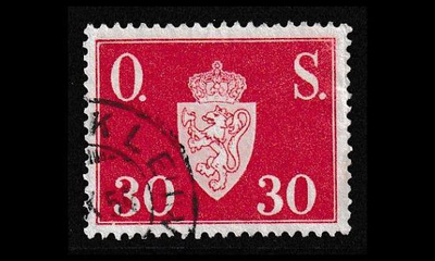 Norja 64 o Virkamerkki 30 öre (1951)