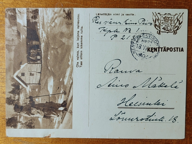 KENTTÄPOSTIA 1940