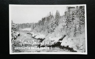 IMATRA koski vanha Joulukortti