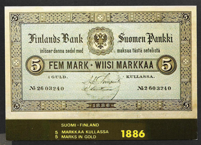 Setelin kuva - 5mk 1886