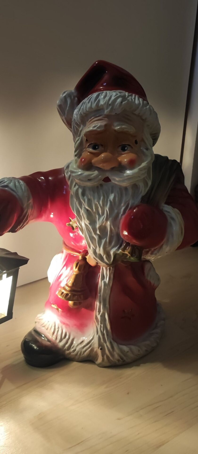 Vintage Joulupukki patsas