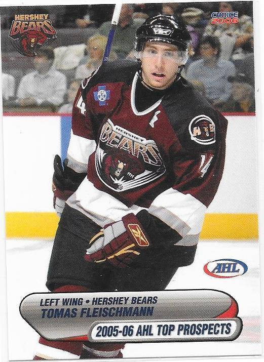 2005-06 AHL Top Prospects #15 Tomas Fleischman Hershey Bears