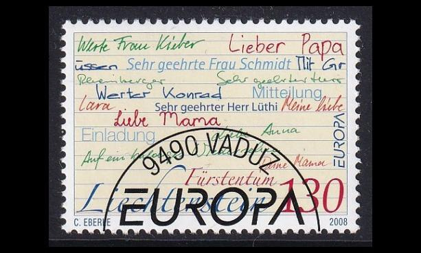 Liechtenstein 1470 o Europa kirje (2008)
