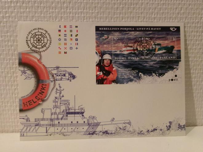 FDC- ensipäiväkuori - Merellinen Pohjola - 2012