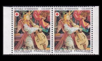 Ranska 2523Cp ** Punainen Risti vihkopari (1985)