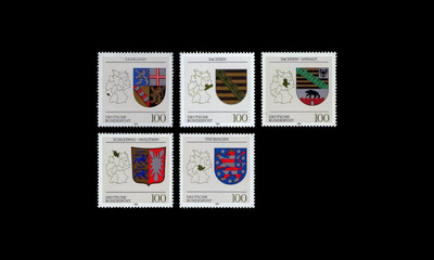 Saksa 1712-6 ** Osavaltioiden vaakunoita (1994)