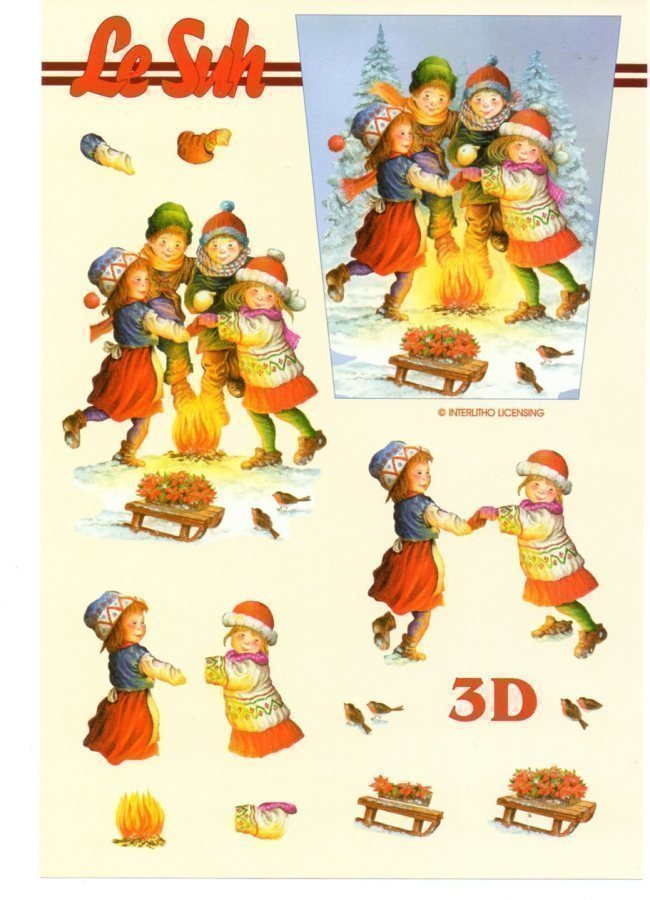 3D °°LAPSET...KELKKA & TALVINUOTION LÄMPÖ°° /Le Suh