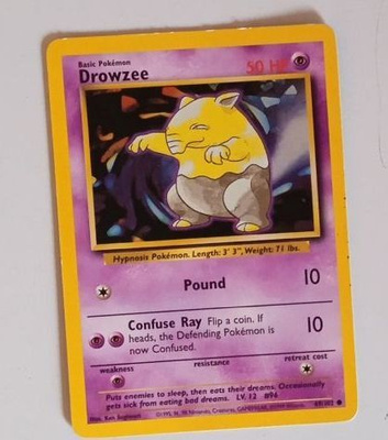 POKEMON KORTTI DROWZEE , VANHA