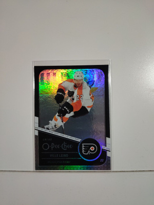 2011-12 O-Pee-Chee - Black Rainbow #449 Ville Leino SN100