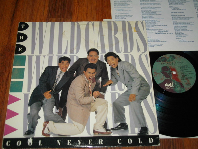 WILD CARDS - Cool Never Cold LP 1986 blues rock and roll EX-