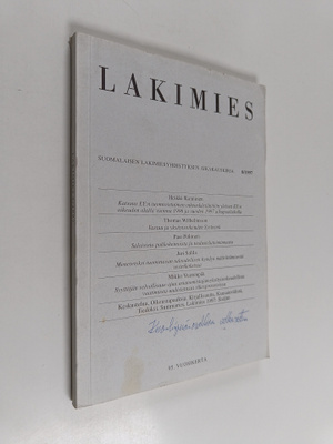 Lakimies 8/1997 : Suomalaisen lakimiesyhdistyksen aikakau...