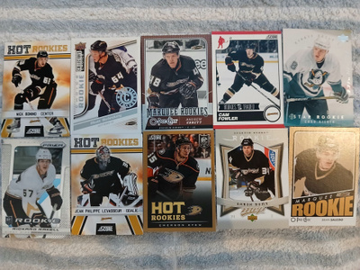 Anaheim Ducks -ROOKIE kortteja 10kpl