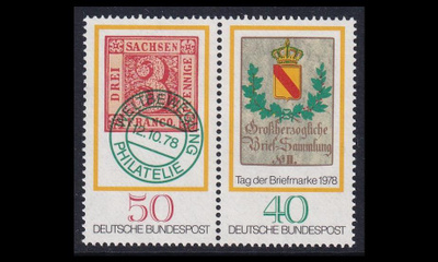 Saksa 980-1p2 ** Postimerkin päivä pari (1978)
