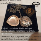 KALEVALA AARREKÄÄTY -MEDALJONKI -riipus, hopeinen , RASIA - pikkukuva 2