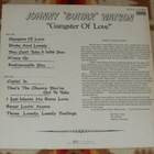JOHNNY GUITAR WATSON ~ Gangster Of Love ~ LP - pikkukuva 2