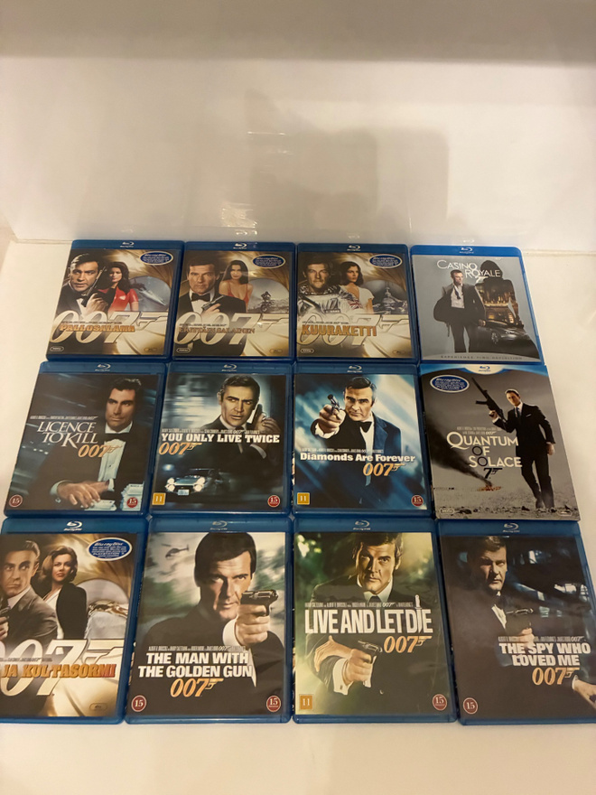 James Bond elokuvat 12 kpl blu-ray