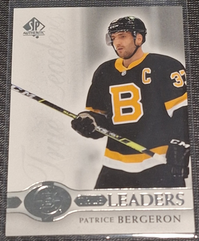 Patrice Bergeron 2020-21 SP Authentic #TL-PB True Leaders Bo