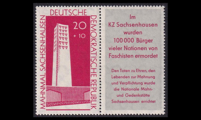 DDR 783b_zd ** Sachsenhausenin keskitysleirin muistomerkki (