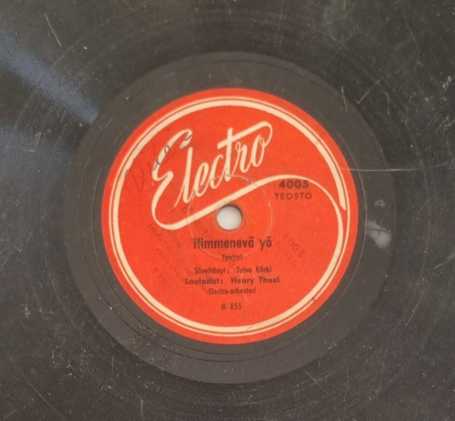 Savikiekko 1947 - Henry Theel - Electro 4005