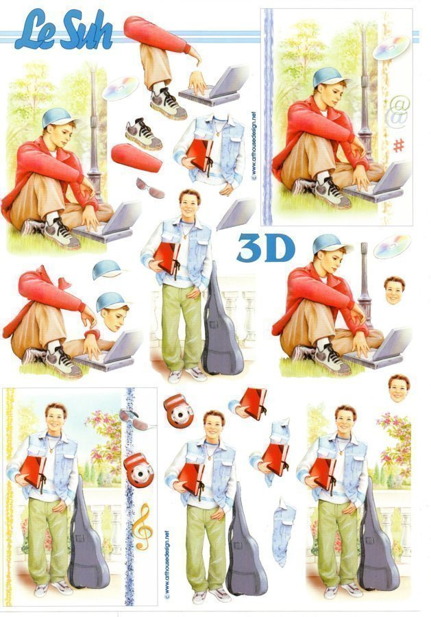 3D °"POJAN HARRASTUKSET....KITARA & TIETOKONE°" /Le Suh