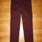 H&M slim stretch viininpunaiset puuvillahousut 140 - pikkukuva 1