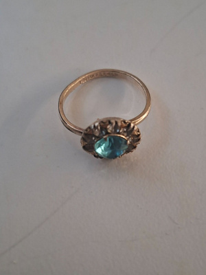 1900 vintage usa sormus 14k pleittaus