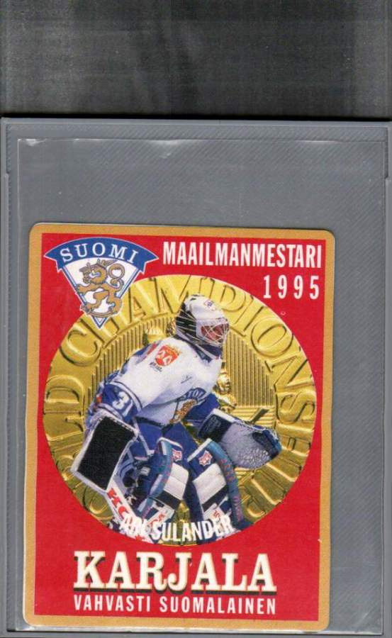 1995 Karjala Maailmanmestarit etiketti - 1,00 € / kpl
