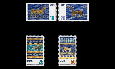 DDR 1229-32 ** Berliinin Lähi-Itä-museo (1966)