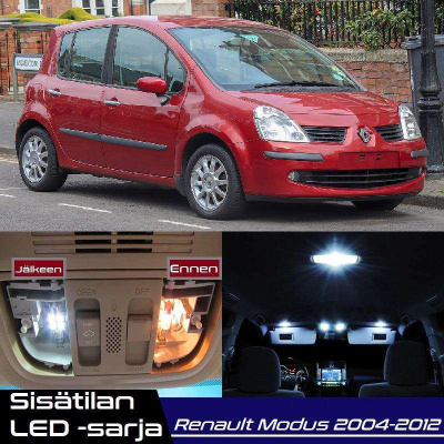 Renault Modus Sisätilan LED-sarja 9-osainen