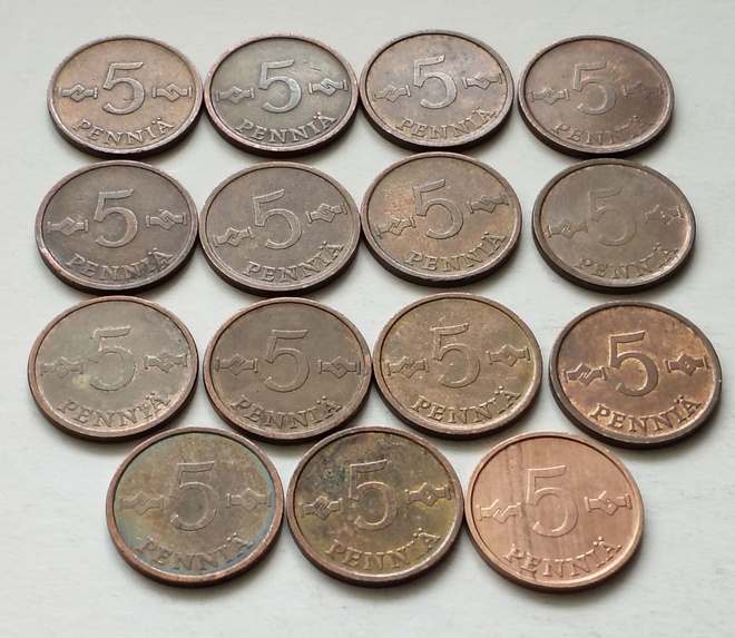 5 p 1963 - 1977, 15 kpl. circ